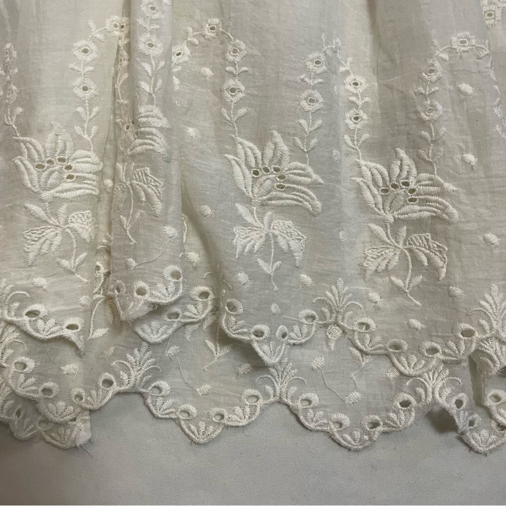 New Free People White Eloise Embroidered Tunic Size XS - Picture 13 of 16